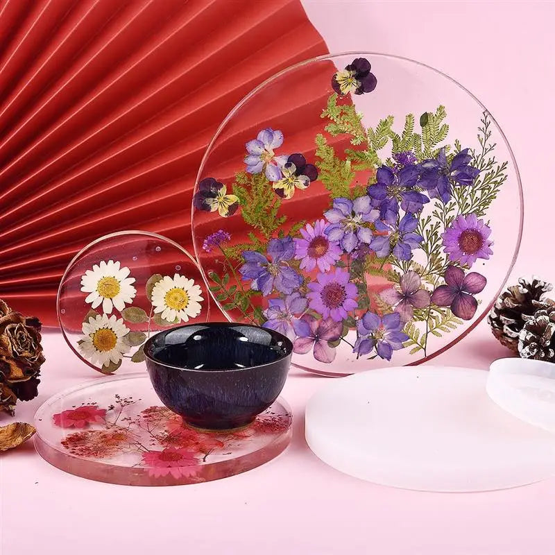 Round Square Rectangle Shape Coaster Base Silicone Mold
