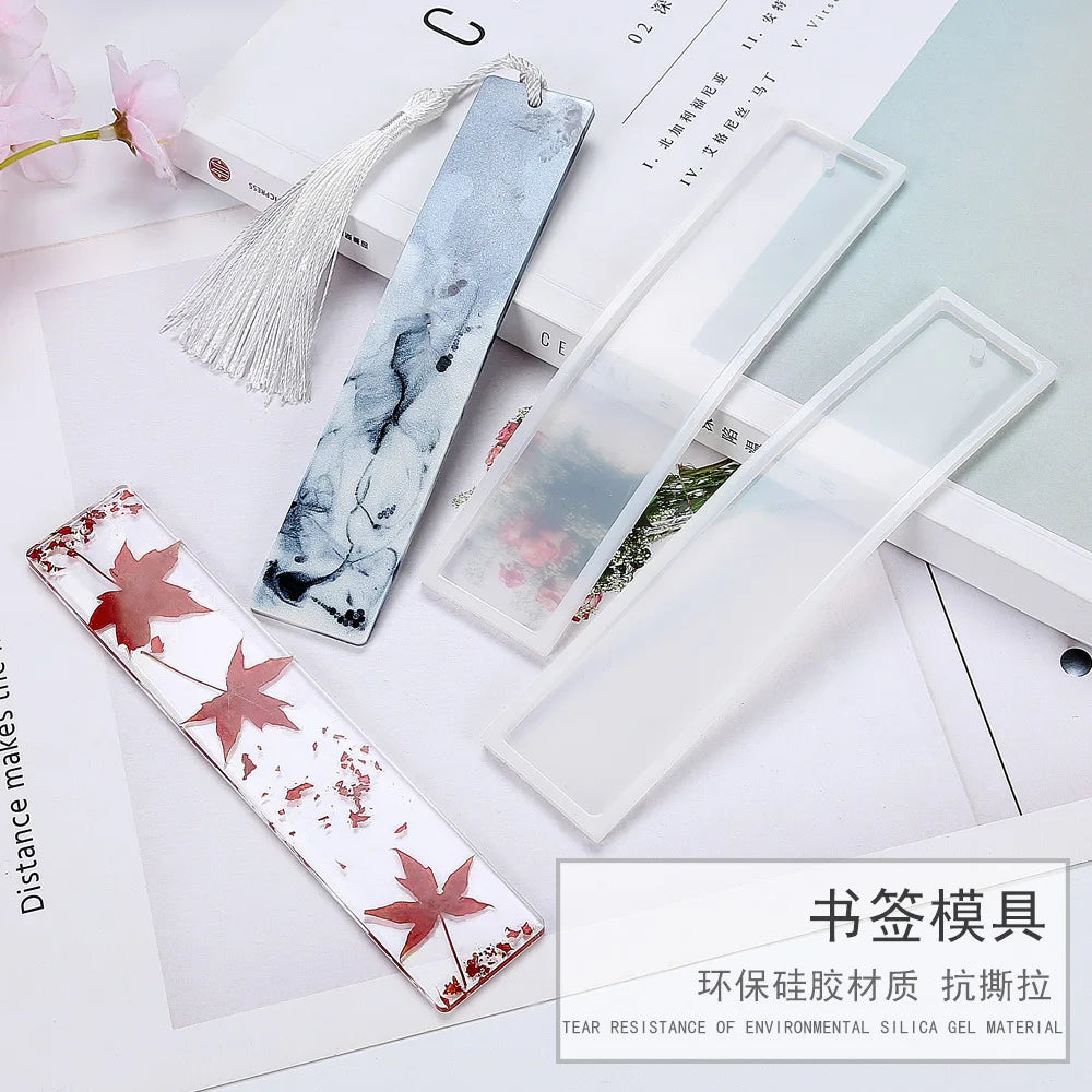 Rectangle Silicone Bookmark Resin Mold Bookmark Mold Making