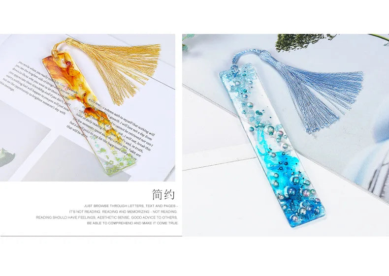 Rectangle Silicone Bookmark Resin Mold Bookmark Mold Making