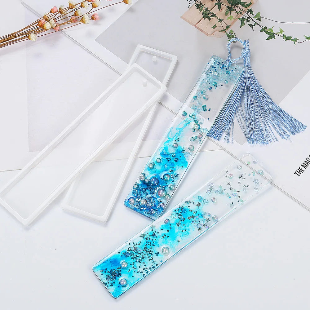 Rectangle Silicone Bookmark Resin Mold Bookmark Mold Making