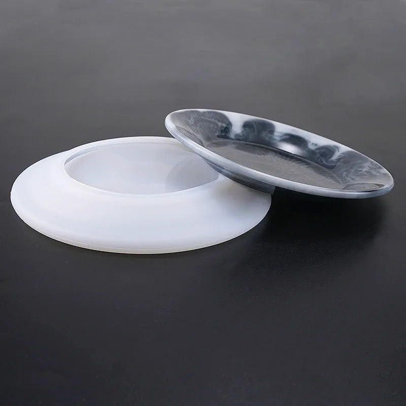 Rounded Plate Silicone Mold Rectangle Trinket Tray