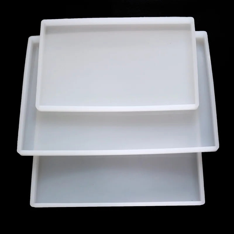 Super Big Square Coaster Silicone Resin Mold Large Fluid Mold...