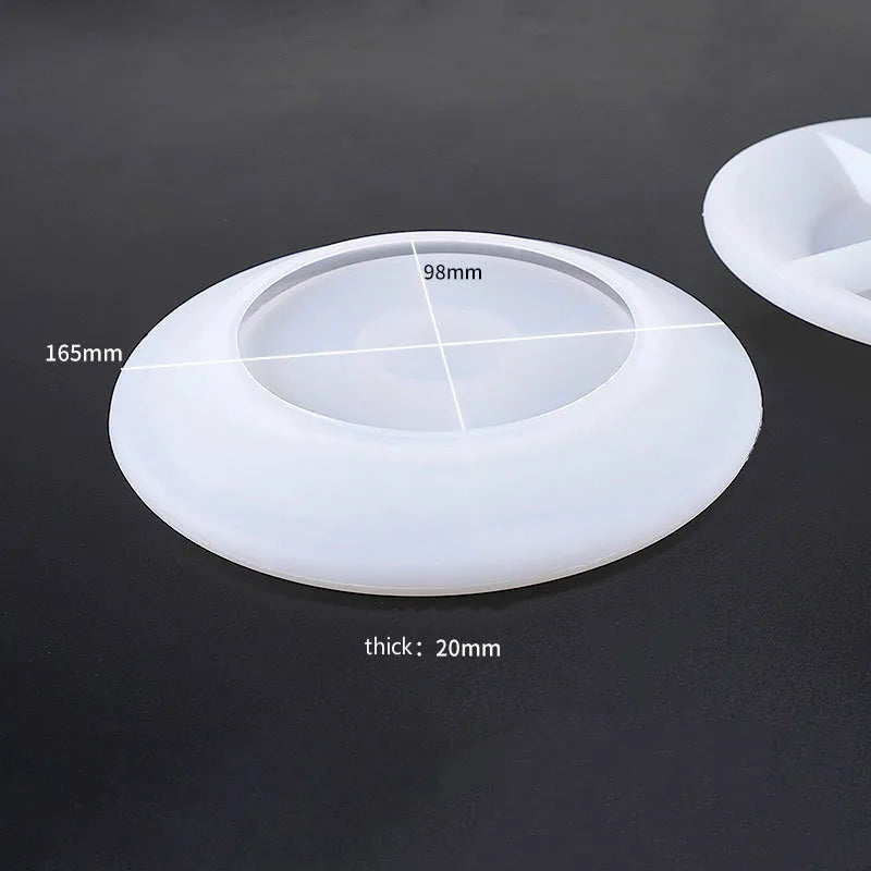 Rounded Plate Silicone Mold Rectangle Trinket Tray
