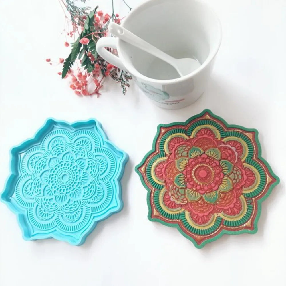 Mandala Coaster Silicone Mold