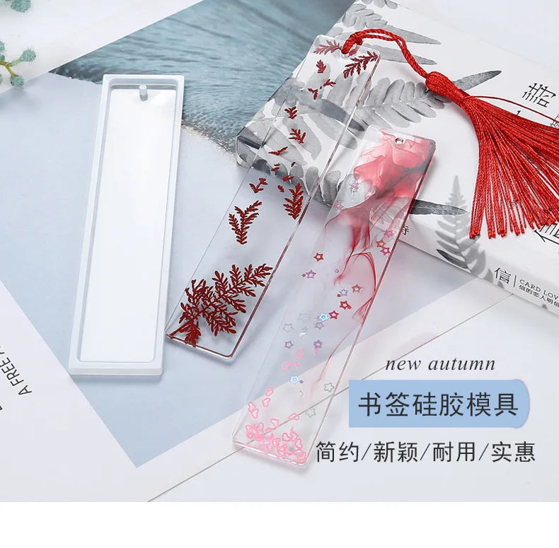 Rectangle Silicone Bookmark Resin Mold Bookmark Mold Making