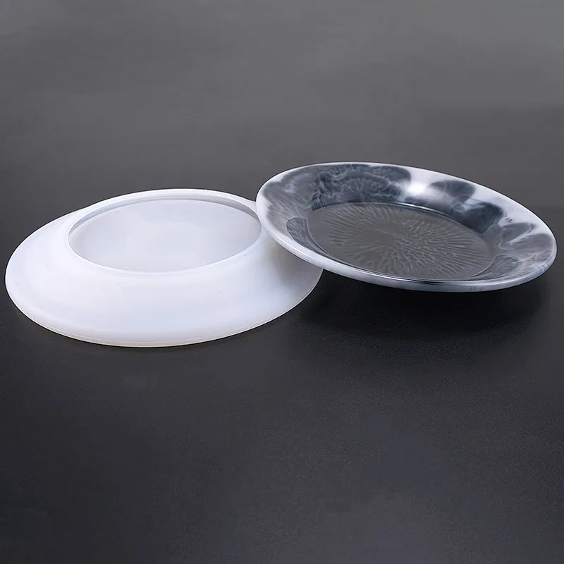 Rounded Plate Silicone Mold Rectangle Trinket Tray