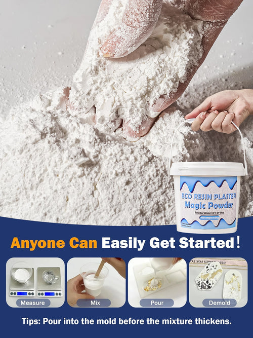500/1000/1500g Resin Casting Powders High Density White