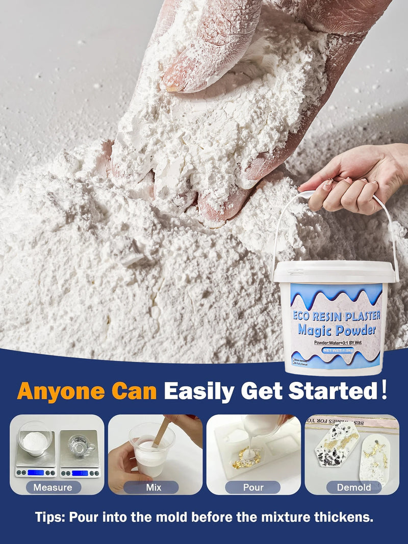 Gypsum casting powder