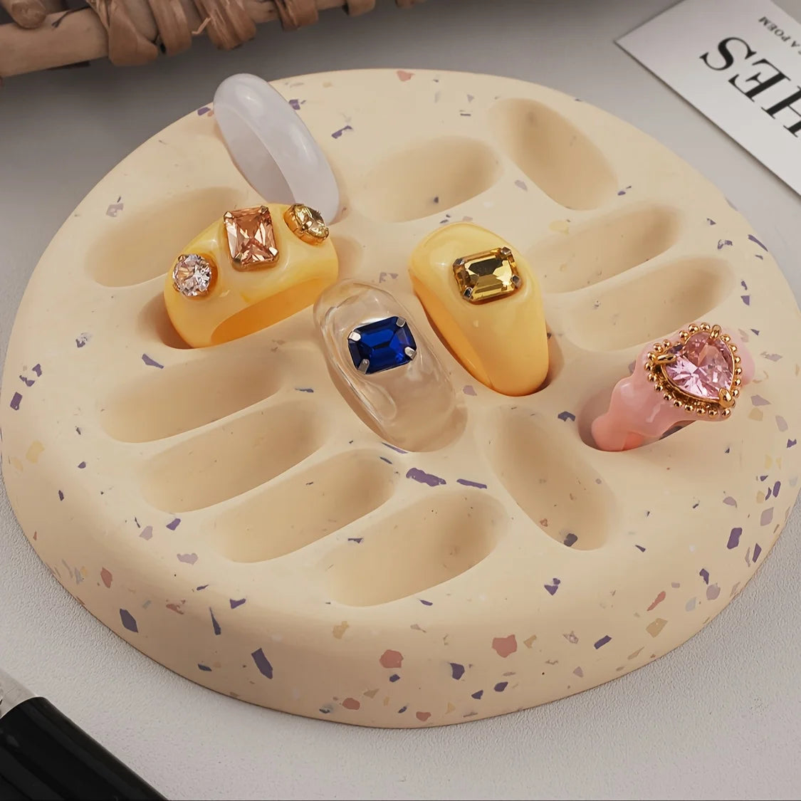 Resin Casting Molds: 1-piece round, irregular-shaped