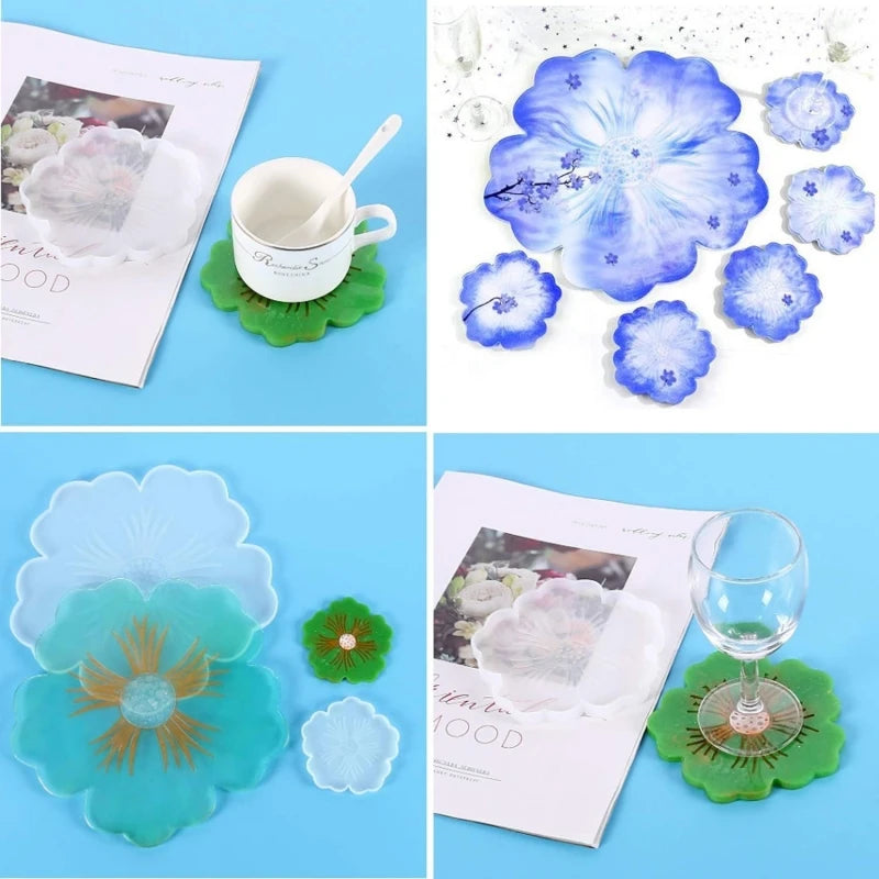 Flower Shape Coaster Silicone Mold
