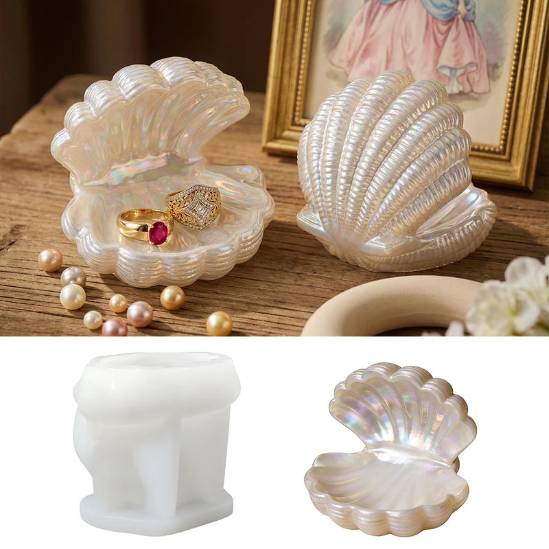 Open Seashell Dish Silicone Mold