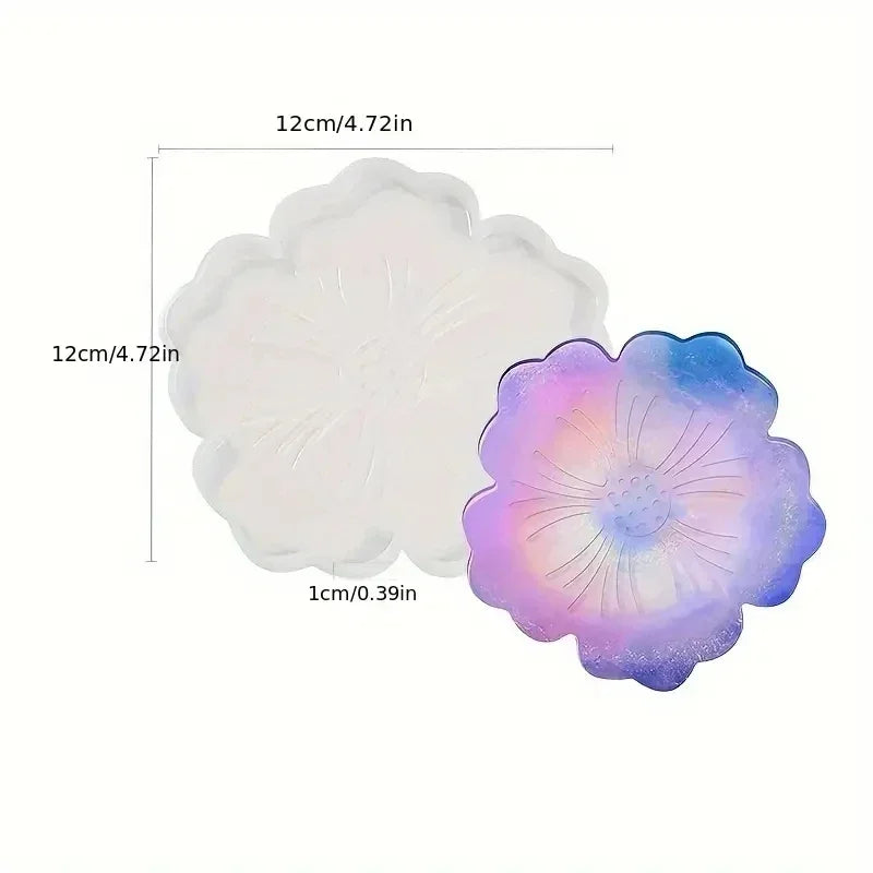 Flower Shape Coaster Silicone Mold