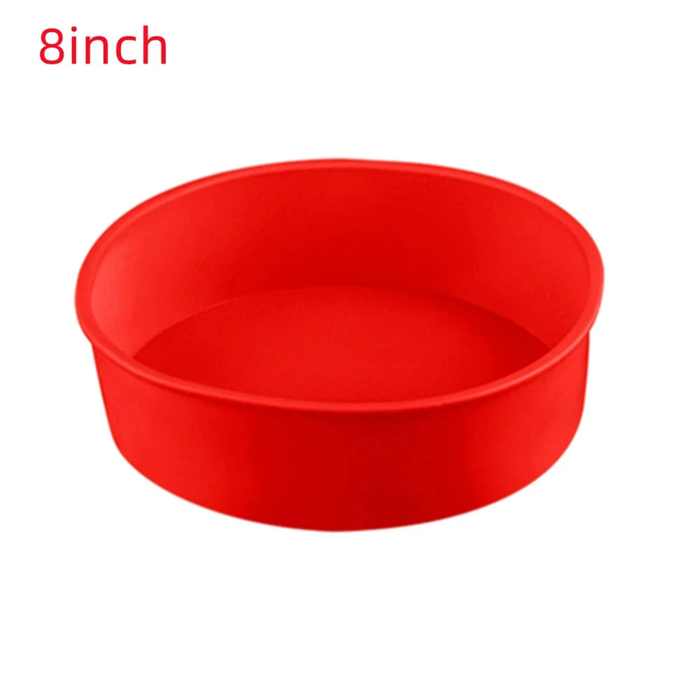 4/6/8inch Silicone Cake Mold Tray Pans Round Baking Mold