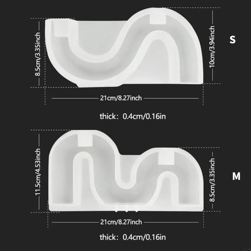 Arched Ornament Silicone Mold — M & S Shape