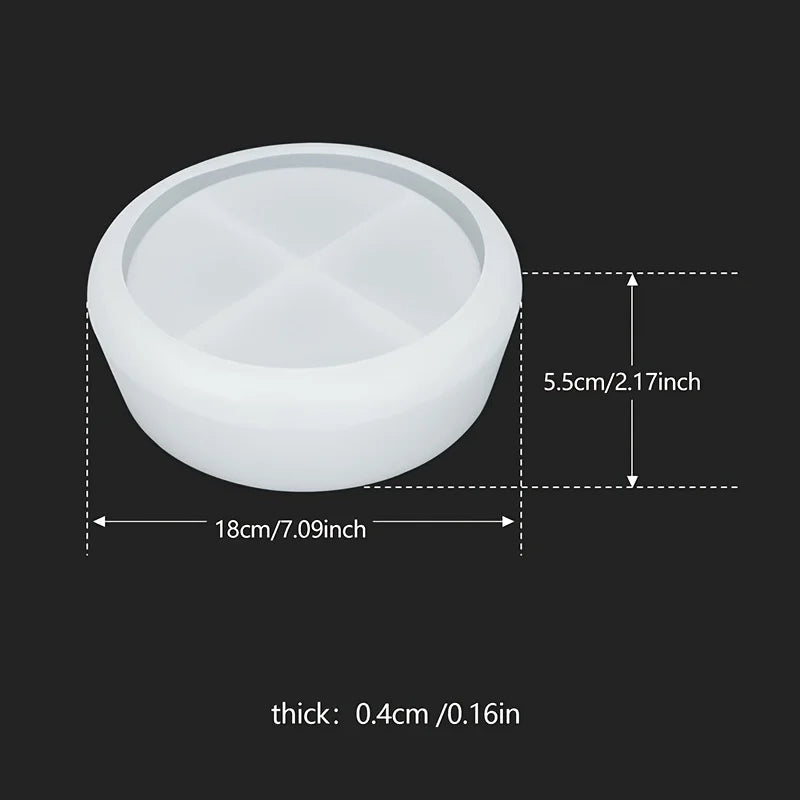 Round Bowl & Candle Holder Silicone Mold