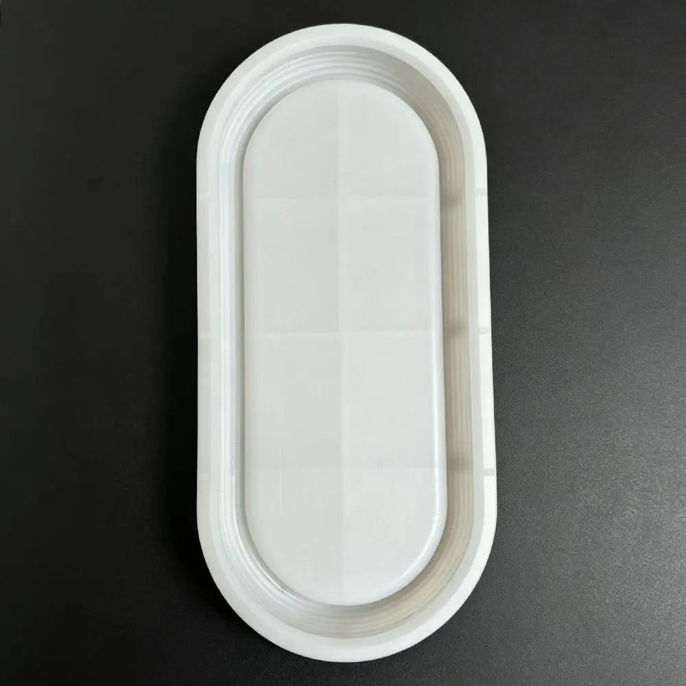 Minimalist Striped Oval Tray Silicone Mold