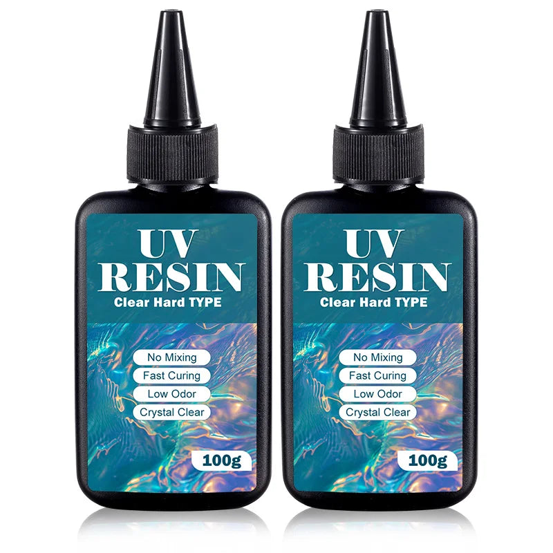 UV Resin Kit with Light Upgraded Hard Type Crystal Clear