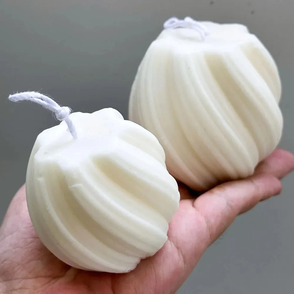 3D Rotating Pillar Candle Silicone Mold