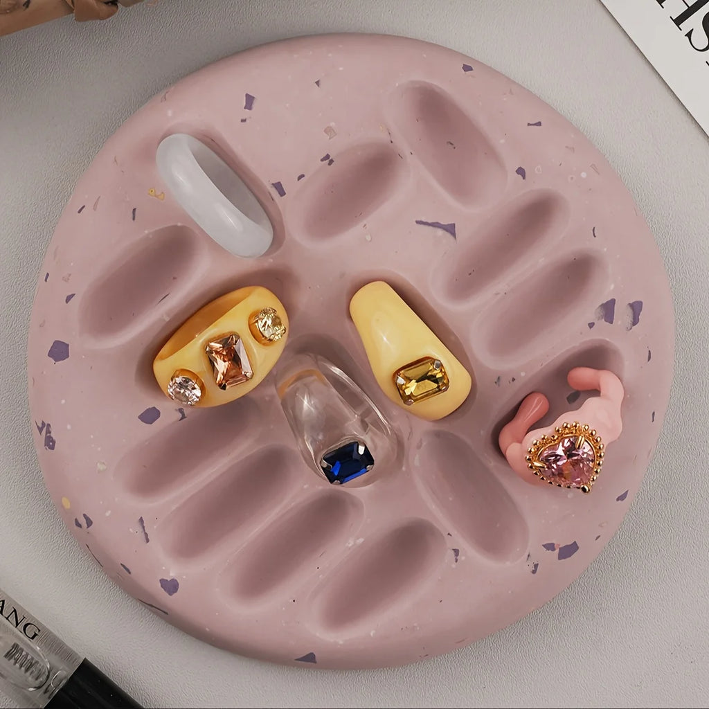 Resin Casting Molds: 1-piece round, irregular-shaped
