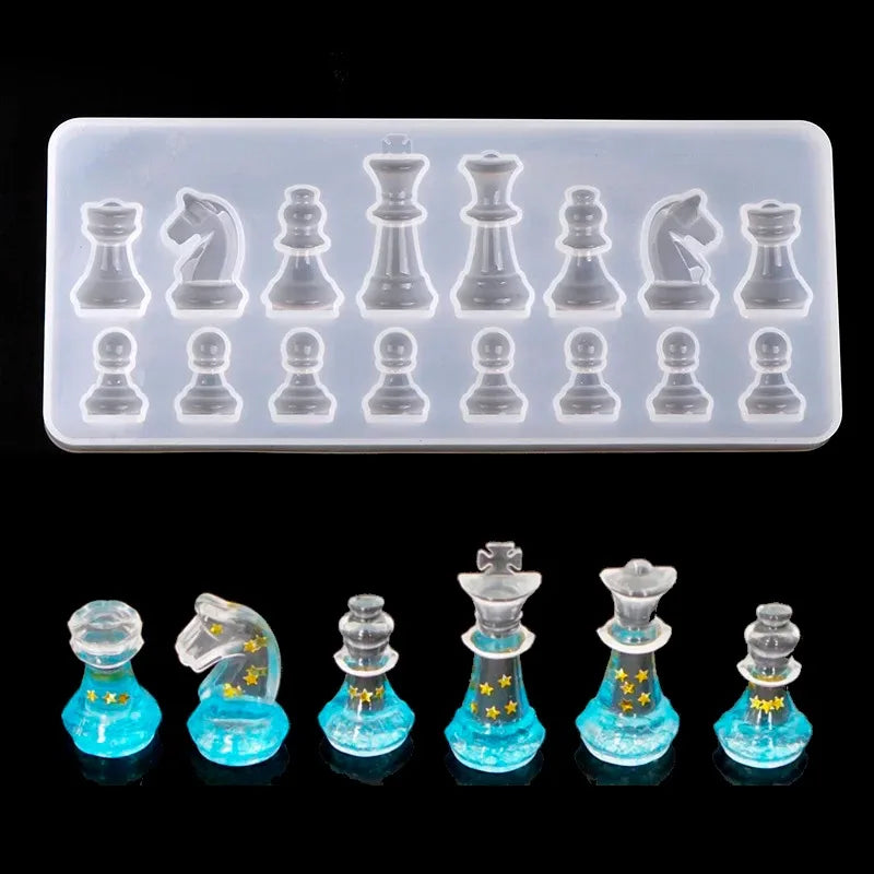 New International Chess Shape Silicone Mold