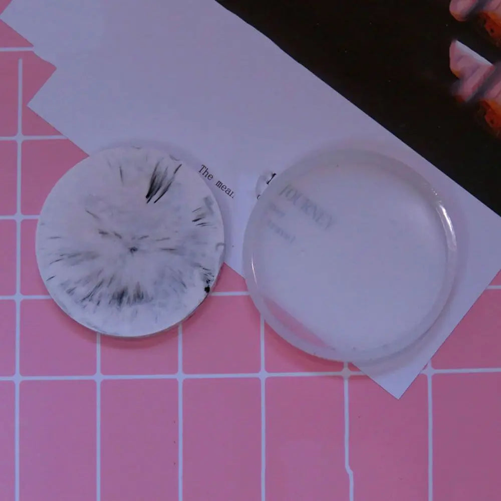 Transparent Fluid Arts Round Coaster Resin Casting Molds