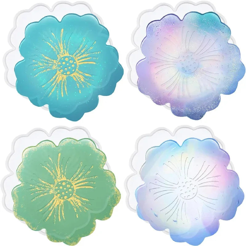 Flower Shape Coaster Silicone Mold