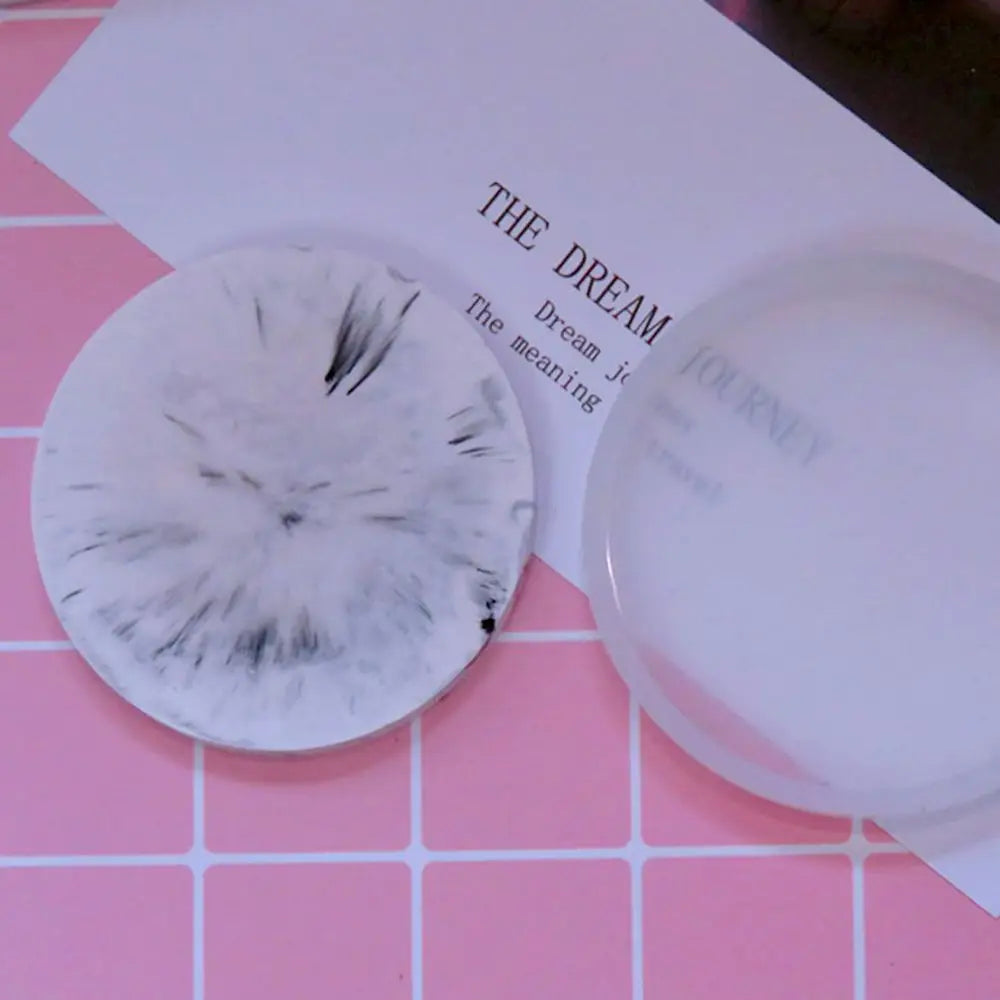 Transparent Fluid Arts Round Coaster Resin Casting Molds...