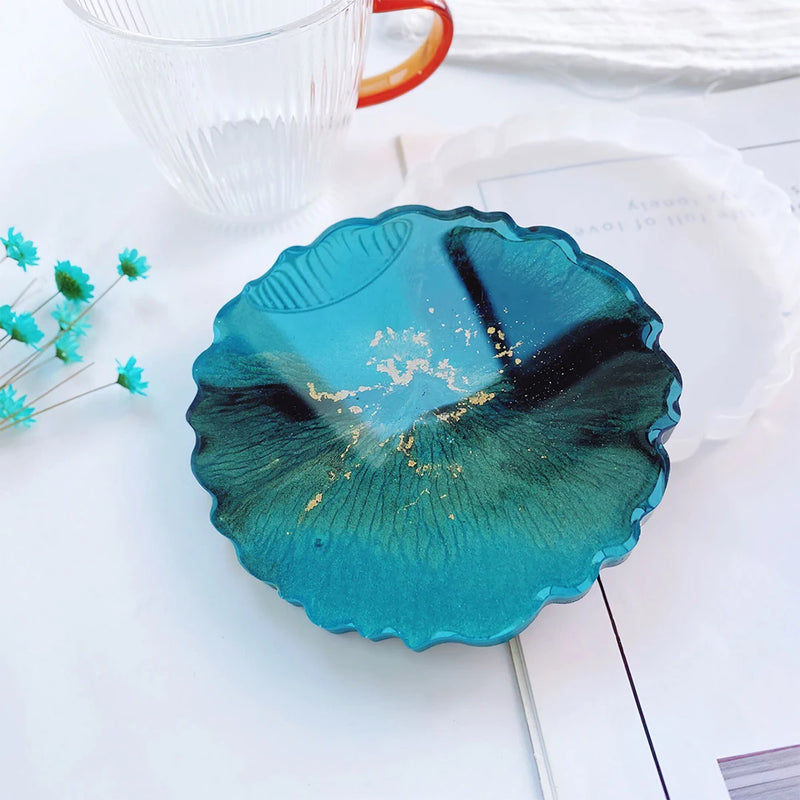 S0100 Large Round Irregular Fruit Tray Silicone Mold Dish