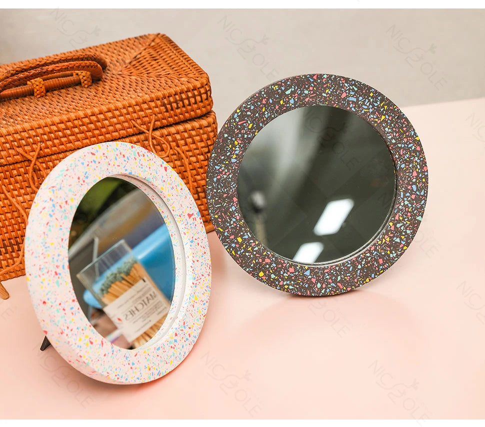 Nicole Circle Mirror Silicone Mold Concrete Casting