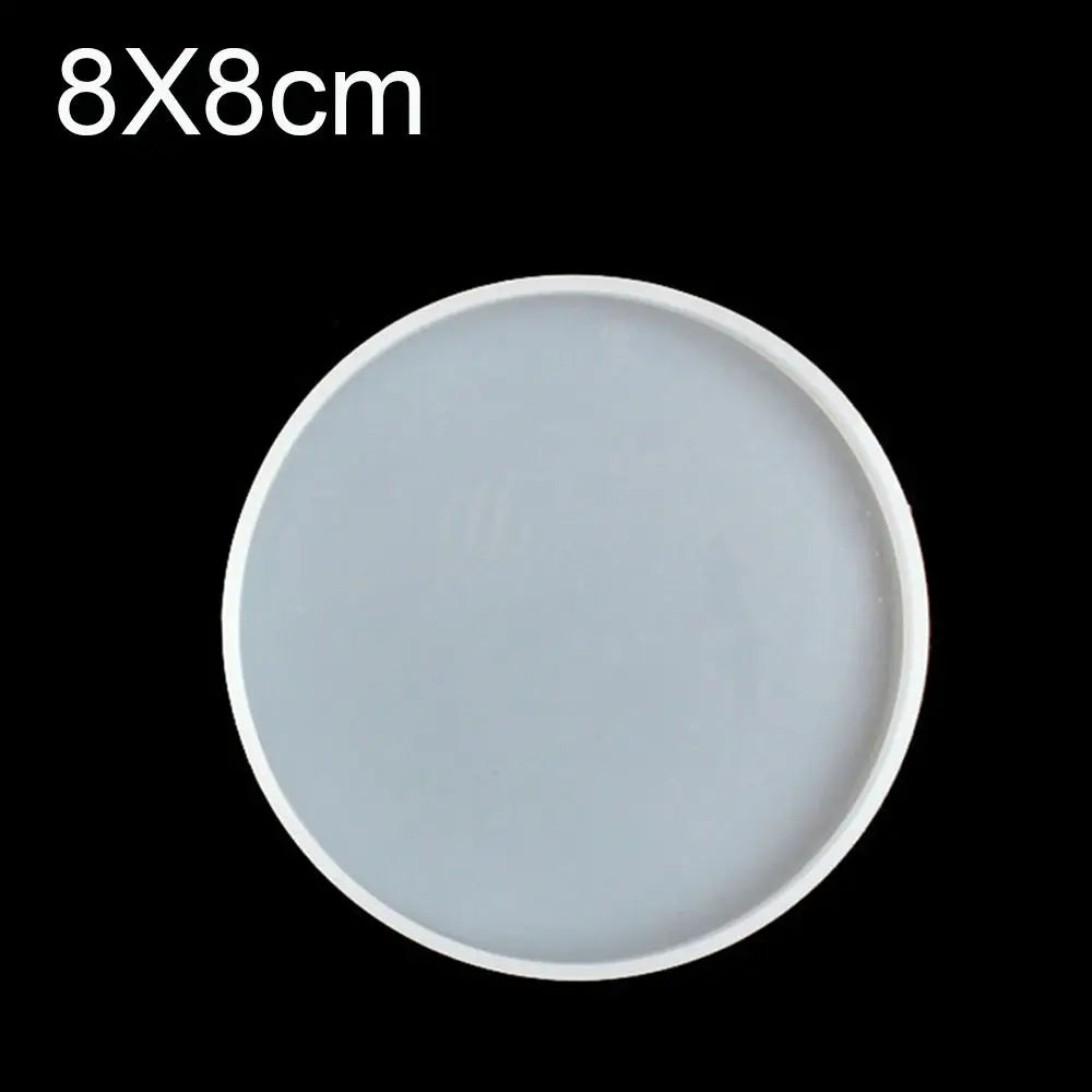 Transparent Fluid Arts Round Coaster Resin Casting Molds...