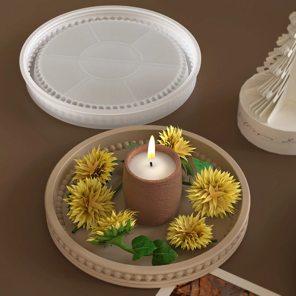 Round Foam Tray Silicone Mold