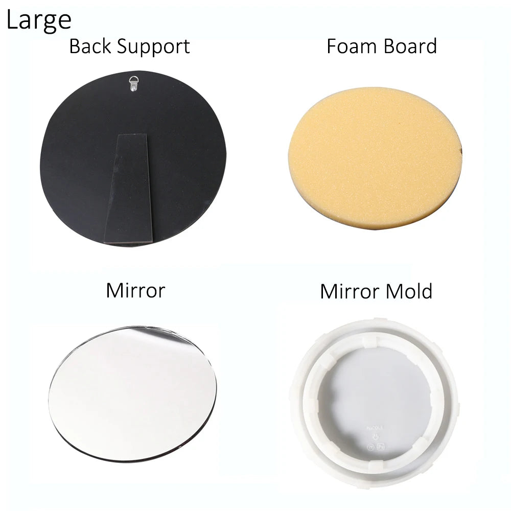 Nicole Circle Mirror Silicone Mold Concrete Casting