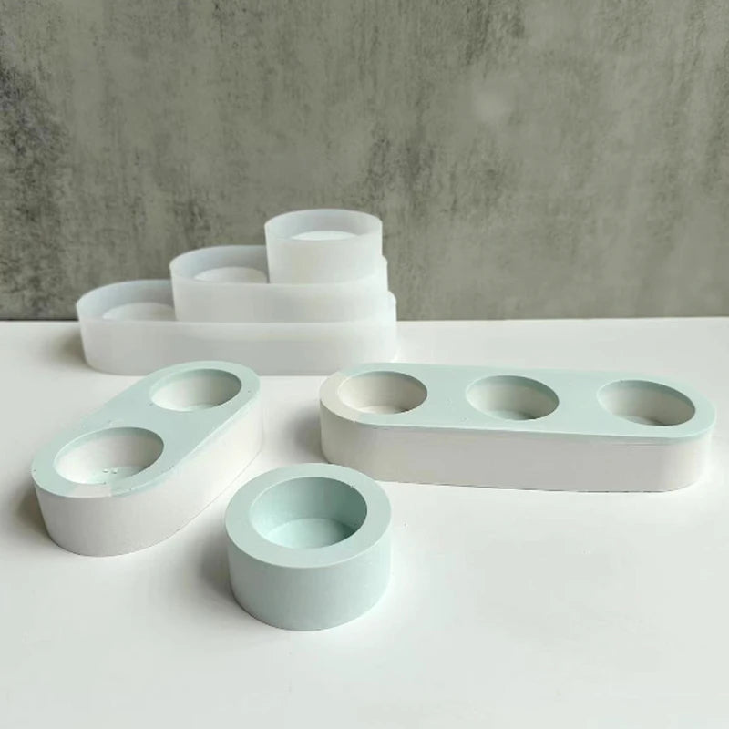 Concrete Candlestick Silicone Mold