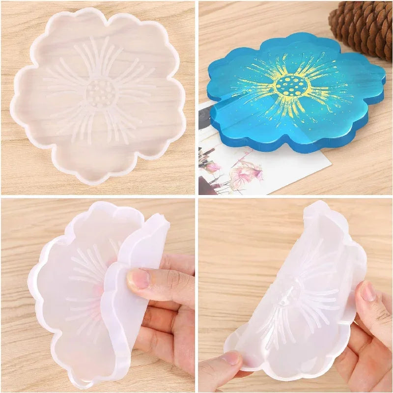 Flower Shape Coaster Silicone Mold