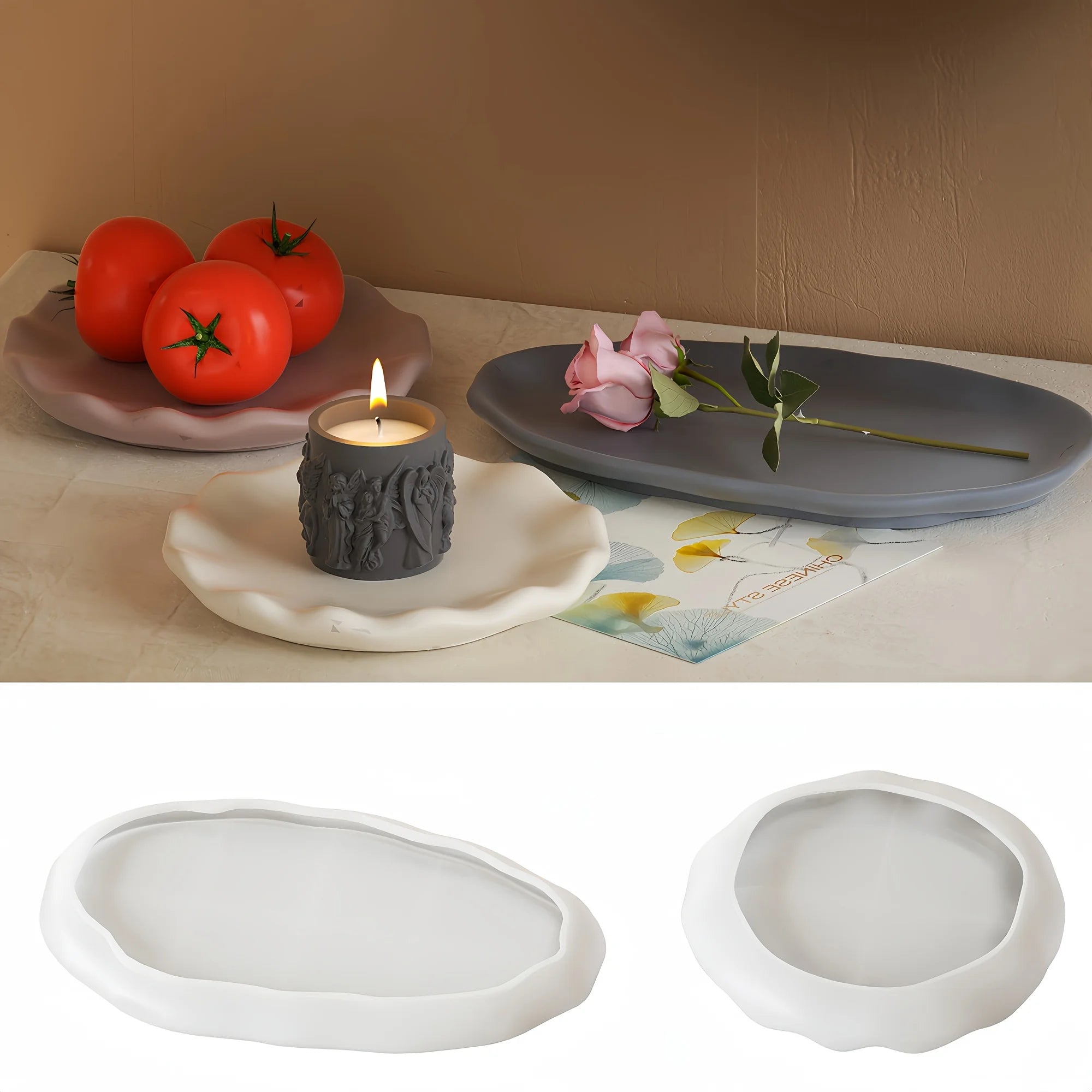 [2pcs Silicone Mold