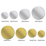 Round Acrylic Mirror Inserts — Pack of 10 (Gold & Silver)