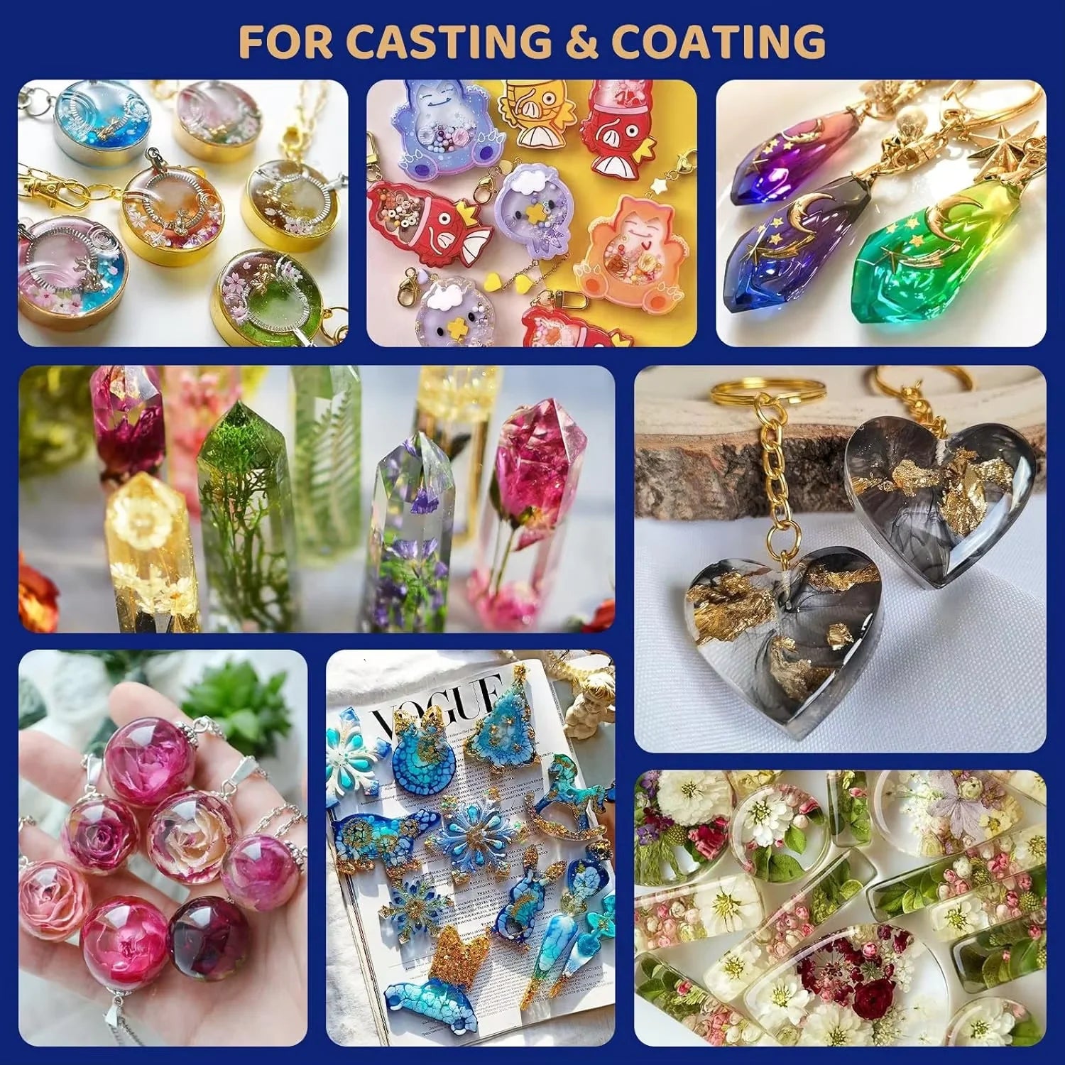 UV resin kit - larger size and 200g upgraded hard crystal