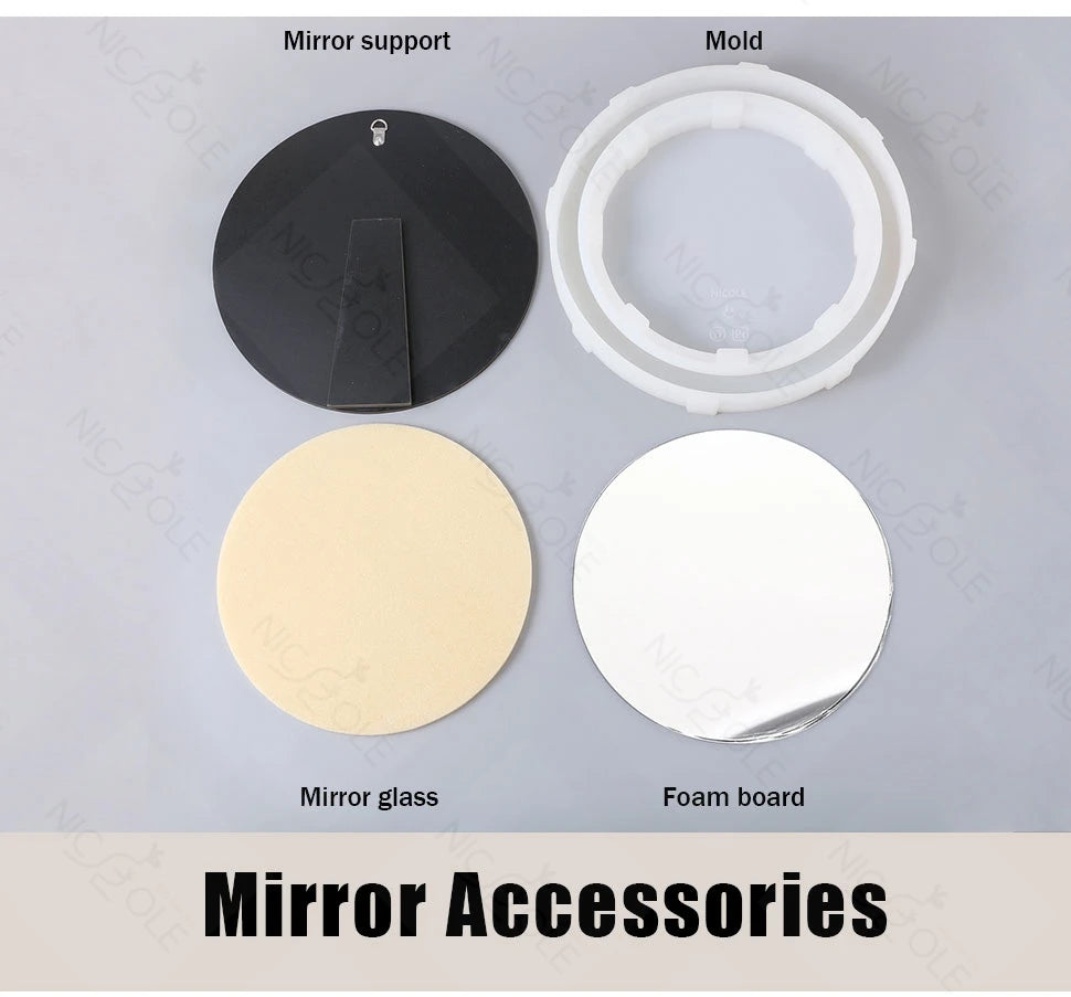 Nicole Circle Mirror Silicone Mold Concrete Casting