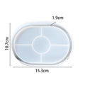 Oval Tray Silicone Mold Hexagon Coaster Epoxy Resin Mould