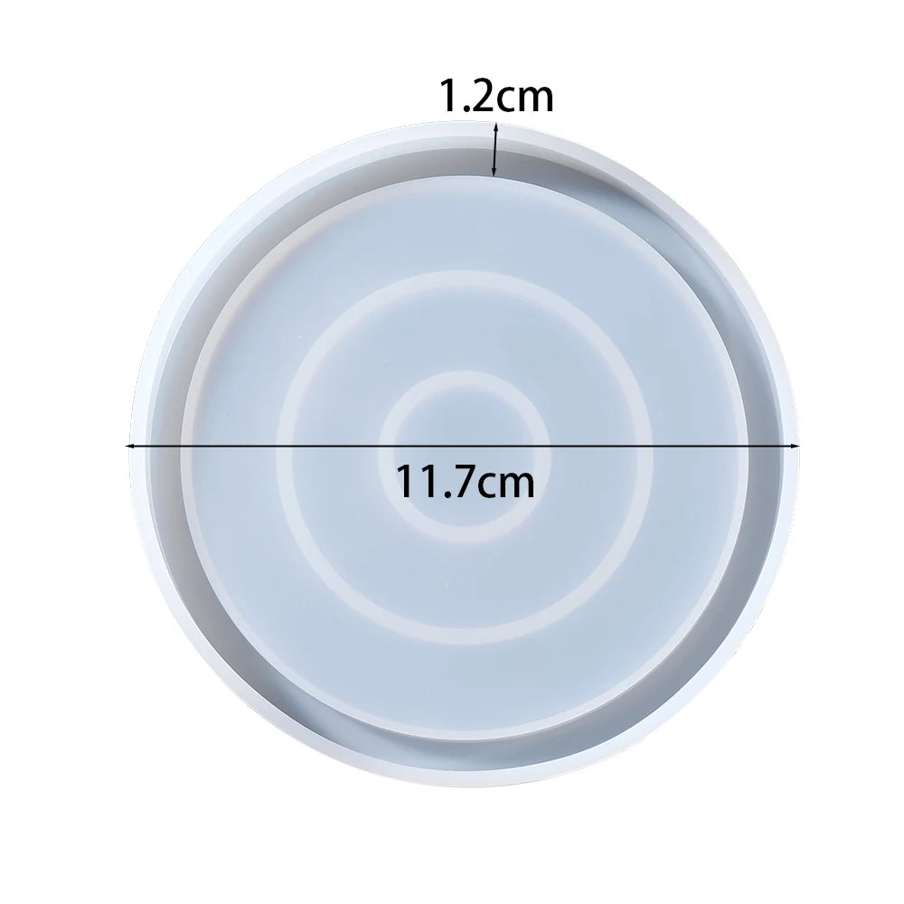 Oval Tray Silicone Mold Hexagon Coaster Epoxy Resin Mould