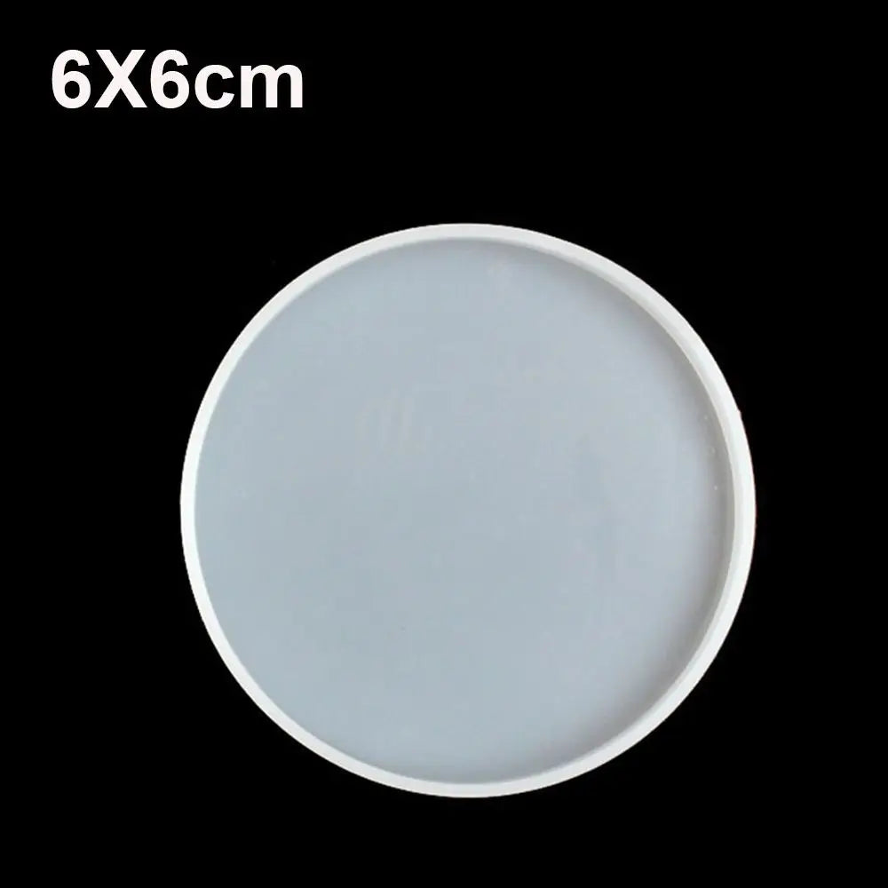 Transparent Fluid Arts Round Coaster Resin Casting Molds