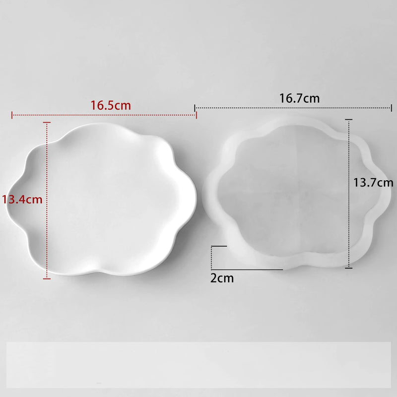 Irregular Cloud Tray Silicone Mold