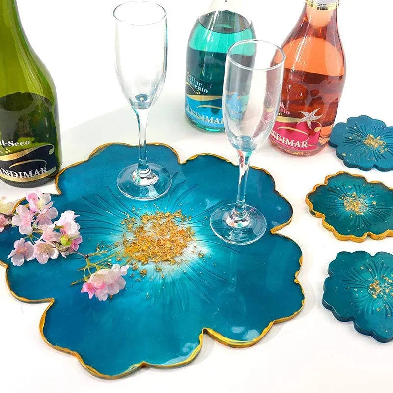 Flower Shape Coaster Silicone Mold