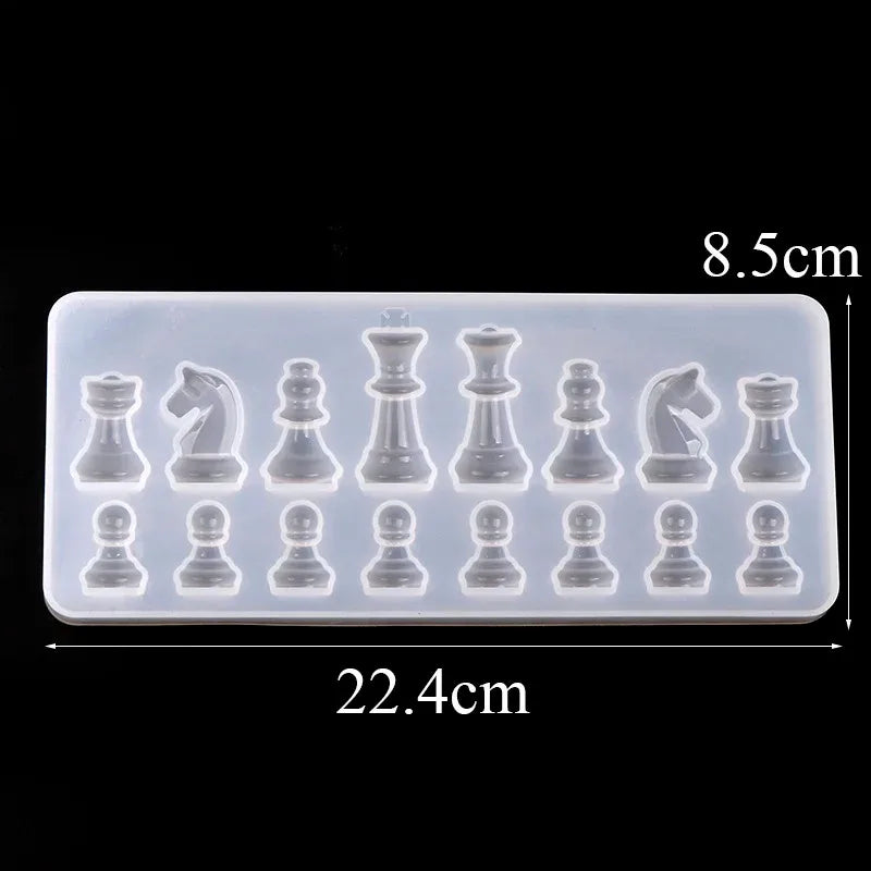 New International Chess Shape Silicone Mold