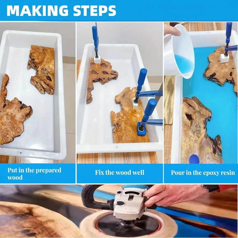 Rectangle Table Top Resin Tray Mold Silicone Coasters Tray