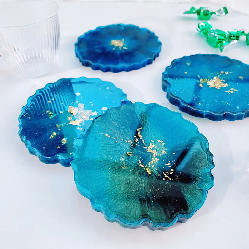 S0100 Large Round Irregular Fruit Tray Silicone Mold Dish