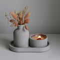Oval Tray & Vase Mold Set (4pc)