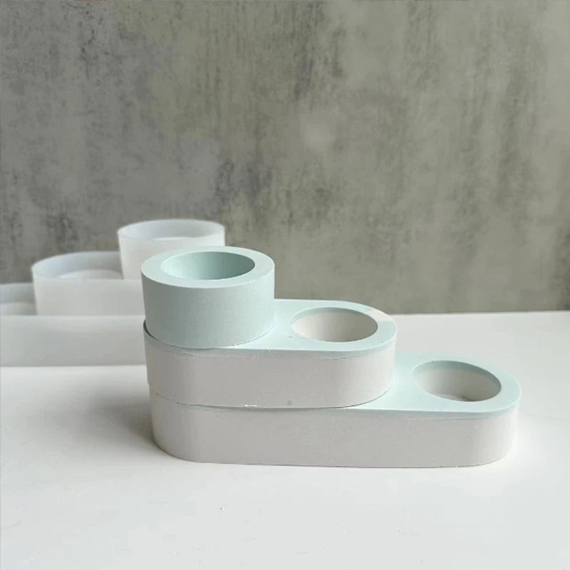 Concrete Candlestick Silicone Mold