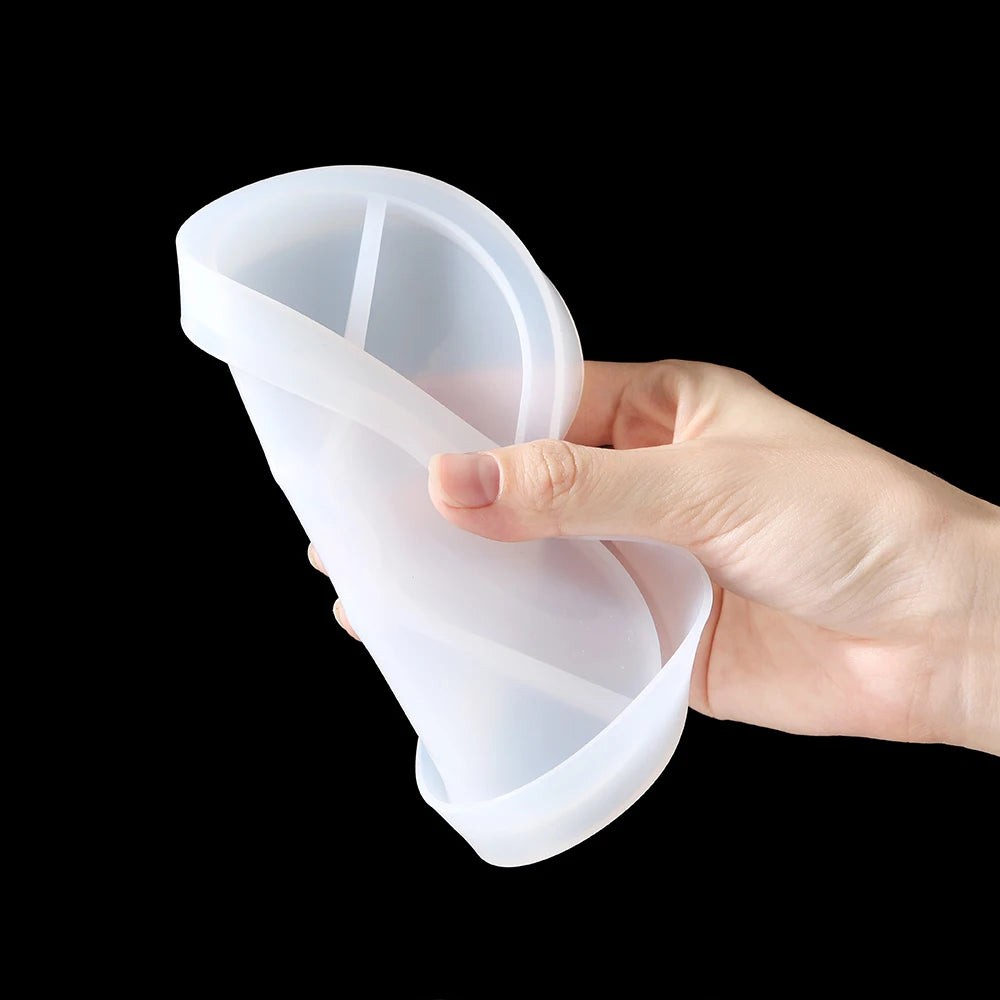 Oval Tray Silicone Mold Hexagon Coaster Epoxy Resin Mould