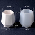 Small Hexagon Vase Silicone Mold